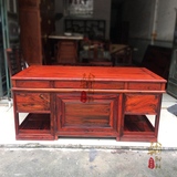 正品老挝大红酸枝1.8米素面办公桌书桌 交织黄檀实木办公台写字台