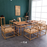 原创现代中式茶几仿古茶桌椅组合圈椅靠背椅做旧禅意家具花架特价