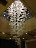 水晶吊灯现代别墅酒店楼梯灯简约会所商场百货创意艺术工程灯具