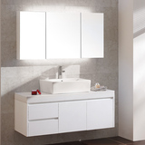 科勒橡木欧式浴室柜组合实木简约现代台上洗脸盆吊柜镜柜储物组合