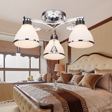 现代简约LED酒店三头圆形水晶客厅卧室书房餐厅吊灯工程吸顶灯