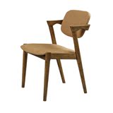北欧实木餐椅 带扶手靠背z型木头电脑椅办公室椅子书房椅子