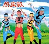 少儿少数民族演出服 儿童演出服装蒙古族藏族舞蹈男童表演服饰