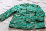老旧棉袄收藏七八十年代道具对襟提花缎子棉袄MA2418九成新
