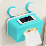 创意双吸盘防水纸巾盒家用客厅抽纸盒卫生间厕所纸巾盒卫生卷纸盒