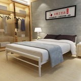 铁艺床单人床1.2米双人床1.5米1.8铁架床加粗稳固简约现代榻榻米