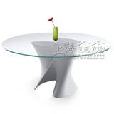 钢化玻璃餐桌钢琴烤漆餐桌圆餐桌创意异形餐桌现代个性饭桌定制
