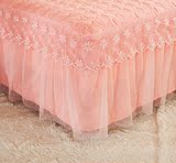 夹棉加厚纯棉蕾丝公主床裙单件1.5m1.8米韩版公主纯棉床罩床单