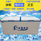 全新鑫尔598升冷柜冷冻柜冻肉柜保鲜柜蔬菜柜卧式商用冰柜速冻柜