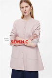 【Seven.C】定制 粉色 A形 七分袖针织开衫 两种穿法 连衣裙