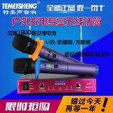 特美声Temeisheng W25-1无线话筒一拖二户外充电手持麦克音响功放