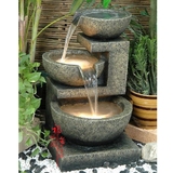 树脂欧式流水喷泉客厅花园家居装饰阳台风水摆件创意水景礼品包邮
