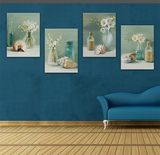 沙发背景墙画客厅装饰画欧式地中海风格无框画床头挂画版画装饰画