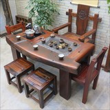 老船木实木家具船木中式茶桌茶台小茶几功夫茶桌椅组合简约茶艺桌
