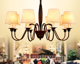 美式乡村铁艺吊灯客厅灯简约欧式餐厅田园风格卧室灯家装主材灯具
