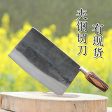 【土风味】铁匠锻打夹钢切片切菜刀老铁刀锋利中式家用厨师菜刀