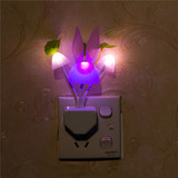 LED光控感应夜灯七彩变色蘑菇月光兔小夜灯卧室灯 印logo二维码
