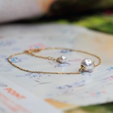 MIKIMOTO款-专柜正品 18K可调节黄金手链 日本Akoya天然海水珍珠