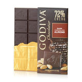 美国原装进口Godiva歌帝梵高端72%巴坦木黑巧克力排块100G零食