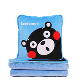 熊本熊抱枕被子两用毯毛绒玩具靠垫卡通空调被Kumamon生日礼物女