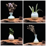 景德镇陶瓷小花瓶花器 个性时尚创意家居装饰品摆件花插 茶道园艺