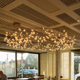 后现代创意枝型简易吊灯萤火虫雪花装饰灯酒吧咖啡厅服装店客厅灯
