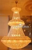 特价88020金色水晶灯复式楼客厅大厅灯酒店工程水晶大吊灯1.5米