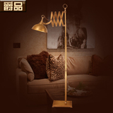 美式现代简约纯铜铜灯 全铜卧室台灯落地灯 欧式创意客厅床头灯具