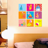 现代简约客厅装饰画儿童卡通无框画书房墙壁画挂画小孩卧室三联画