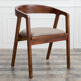 实木椅餐椅办公椅原木圈椅扶手靠背书椅北欧时尚简约现代实木椅
