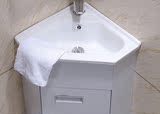 小户型圆角卫浴柜墙角落地柜洗手盆柜三角圆弧盆不锈钢浴室柜组合