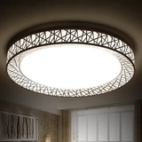 LED吸顶灯圆形客厅灯具大气创意现代简约无极调光鸟巢主卧室灯饰