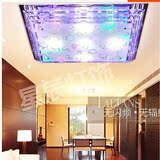 现代大气LED吸顶灯长方形客厅灯具水晶灯温馨卧室灯中式房间吊灯