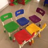 批发幼儿园椅子加厚靠背桌椅可调节升降儿童塑料学习写字家用餐椅