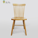 乐朴北欧风格餐椅纯实木餐椅白橡木餐椅温莎椅简约现代实木椅桌椅