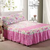 席梦思床罩床套韩式公主床盖床单床笠1.2米1.5m1.8米床裙单件防滑
