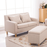 特价宜家布艺双人三人沙发现代简易办公室小户型组合单人休闲椅子