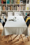Moreover原创设计创意北欧欧美棉麻餐桌布台布简约现代布艺英文