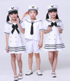 儿童海军服空军表演服装少儿演出服女童海军服儿童军装男童海军服