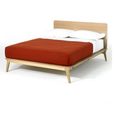 北欧风格宜家简约现代日式婚床实木床1米8环保包邮卧室家具