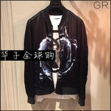 GRSAGA GR男装专柜正品代购夏装休闲印花黑色夹克外套11623118350