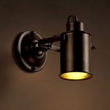 loft复古工业风轨道射灯筒灯创意个性餐厅壁灯床头灯服装店铺灯饰
