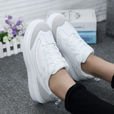 夏季韩版小白鞋厚底板鞋运动鞋女士透气休闲网鞋学生跑步鞋子单鞋