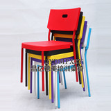 简约时尚宜家塑料餐椅创意家用现代凳子休闲办公靠背椅子餐厅