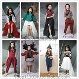 2016上海展会新款正版儿童摄影服装 韩版影楼拍照主题服装拖地裙