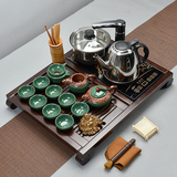茶具套装特价 紫砂玲珑陶瓷功夫茶具整套电磁炉一体小号办公泡茶