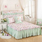 韩式纯棉床裙床罩单件2米夹棉加厚床单床头罩1.8/1.5m床双人床套