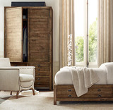 新款美式乡村纯实木衣柜组合欧式时尚创意储物柜卧室家具订做秒杀