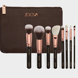 ZOEVA8支化妆刷套装高档电镀玫瑰金化妆刷 彩妆化妆套刷工具包邮