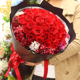 情人节红玫瑰花束鲜花速递全国同城生日送花合肥广州上海北京郑州